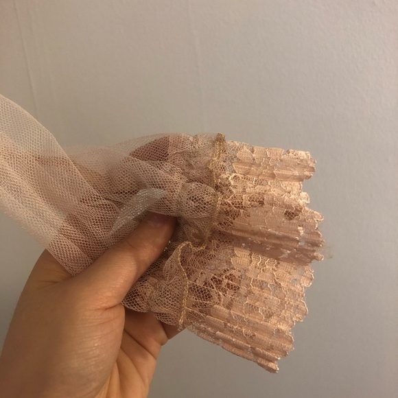 Pink lace see-through blouse - Picture 2 of 3